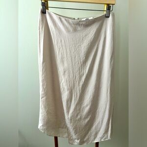 Nwt Vince midi cream wrap skirt